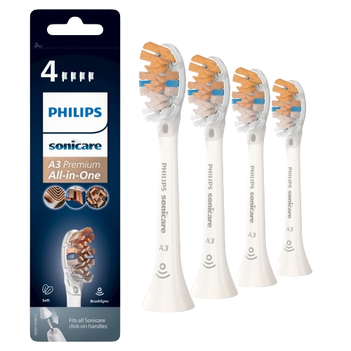 Philips Sonicare A3 Prestige pótfej HX9094/10, fehér, 4 db/csomagolás